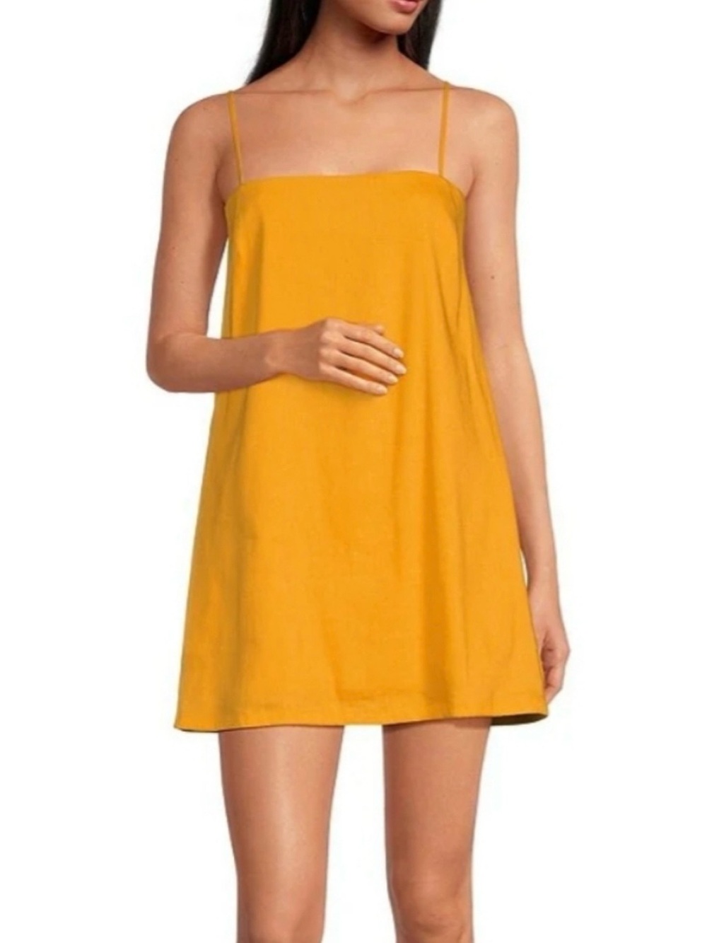 Gianni Bini Bright Orange Spaghetti Strap Dress